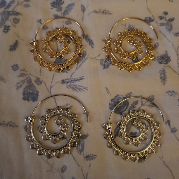 Spirial Earrings - Picture 2 of 2